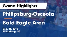 Philipsburg-Osceola  vs Bald Eagle Area  Game Highlights - Dec. 21, 2018