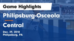 Philipsburg-Osceola  vs Central  Game Highlights - Dec. 29, 2018