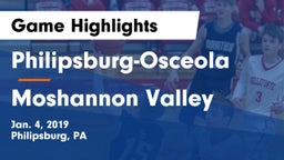 Philipsburg-Osceola  vs Moshannon Valley  Game Highlights - Jan. 4, 2019