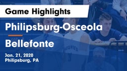 Philipsburg-Osceola  vs Bellefonte  Game Highlights - Jan. 21, 2020