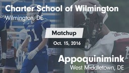 Matchup: Charter School of vs. Appoquinimink  2016