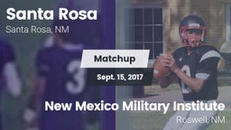 Matchup: Santa Rosa High vs. New Mexico Military Institute 2017