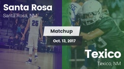 Matchup: Santa Rosa High vs. Texico  2017