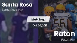 Matchup: Santa Rosa High vs. Raton  2017