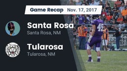 Recap: Santa Rosa  vs. Tularosa  2017