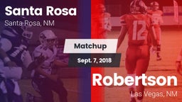Matchup: Santa Rosa High vs. Robertson  2018
