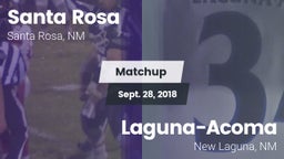 Matchup: Santa Rosa High vs. Laguna-Acoma  2018