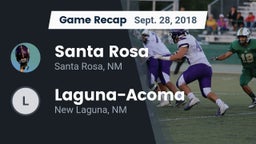Recap: Santa Rosa  vs. Laguna-Acoma  2018