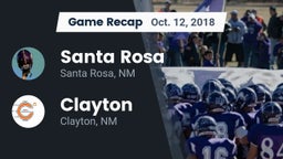 Recap: Santa Rosa  vs. Clayton  2018
