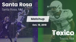 Matchup: Santa Rosa High vs. Texico  2018