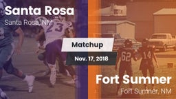 Matchup: Santa Rosa High vs. Fort Sumner  2018