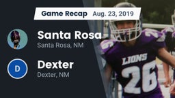 Recap: Santa Rosa  vs. Dexter  2019