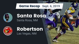 Recap: Santa Rosa  vs. Robertson  2019