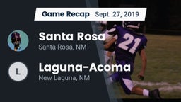 Recap: Santa Rosa  vs. Laguna-Acoma  2019
