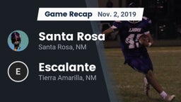 Recap: Santa Rosa  vs. Escalante  2019