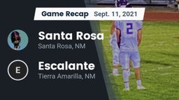 Recap: Santa Rosa  vs. Escalante  2021