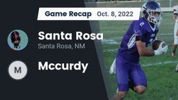 Recap: Santa Rosa  vs. Mccurdy 2022