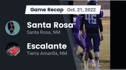 Recap: Santa Rosa  vs. Escalante  2022