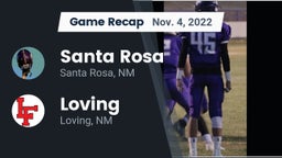 Recap: Santa Rosa  vs. Loving  2022