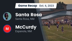 Recap: Santa Rosa  vs. McCurdy  2023