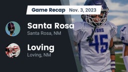 Recap: Santa Rosa  vs. Loving  2023
