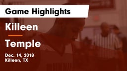 Killeen  vs Temple  Game Highlights - Dec. 14, 2018