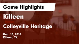 Killeen  vs Colleyville Heritage  Game Highlights - Dec. 10, 2018