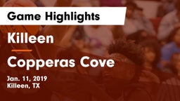 Killeen  vs Copperas Cove  Game Highlights - Jan. 11, 2019