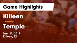 Killeen  vs Temple  Game Highlights - Jan. 22, 2019