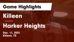Killeen  vs Harker Heights  Game Highlights - Dec. 11, 2023