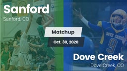 Matchup: Sanford  vs. Dove Creek  2020