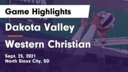 Dakota Valley  vs Western Christian  Game Highlights - Sept. 25, 2021