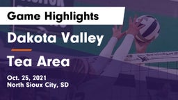 Dakota Valley  vs Tea Area  Game Highlights - Oct. 25, 2021