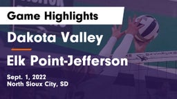 Dakota Valley  vs Elk Point-Jefferson  Game Highlights - Sept. 1, 2022