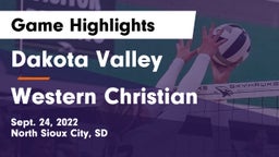 Dakota Valley  vs Western Christian  Game Highlights - Sept. 24, 2022