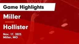 Miller  vs Hollister  Game Highlights - Nov. 17, 2023