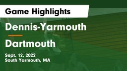 Dennis-Yarmouth  vs Dartmouth  Game Highlights - Sept. 12, 2022