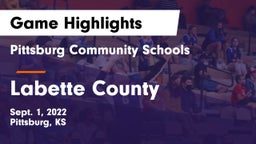 Pittsburg Community Schools vs Labette County  Game Highlights - Sept. 1, 2022