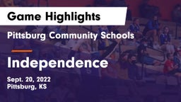Pittsburg Community Schools vs Independence  Game Highlights - Sept. 20, 2022