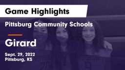Pittsburg Community Schools vs Girard  Game Highlights - Sept. 29, 2022