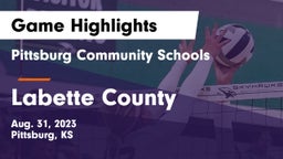 Pittsburg Community Schools vs Labette County  Game Highlights - Aug. 31, 2023