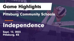 Pittsburg Community Schools vs Independence  Game Highlights - Sept. 12, 2023