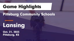 Pittsburg Community Schools vs Lansing Game Highlights - Oct. 21, 2023