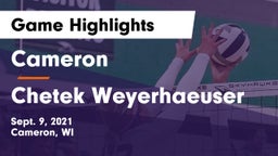 Cameron  vs Chetek Weyerhaeuser  Game Highlights - Sept. 9, 2021