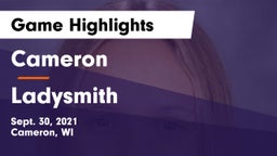 Cameron  vs Ladysmith  Game Highlights - Sept. 30, 2021