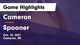 Cameron  vs Spooner  Game Highlights - Oct. 14, 2021