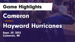 Cameron  vs Hayward Hurricanes  Game Highlights - Sept. 29, 2022