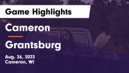 Cameron  vs Grantsburg  Game Highlights - Aug. 26, 2023