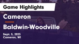 Cameron  vs Baldwin-Woodville  Game Highlights - Sept. 5, 2023