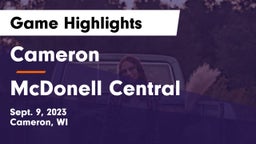 Cameron  vs McDonell Central  Game Highlights - Sept. 9, 2023